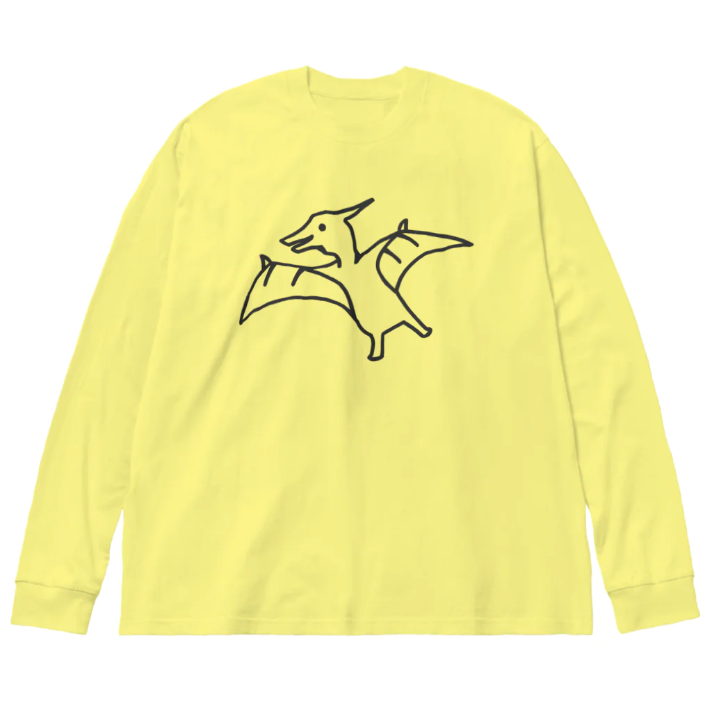 ムエックネのプテラノドン Big Long Sleeve T-Shirt