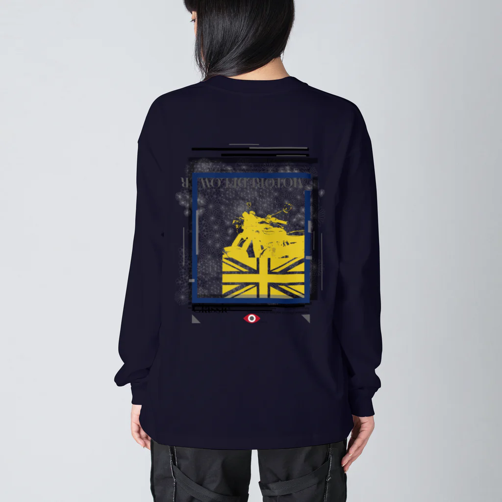 SOKICHISAITOのMORTORED WIRE FLOWER #backprint #yellowrogo  Big Long Sleeve T-Shirt