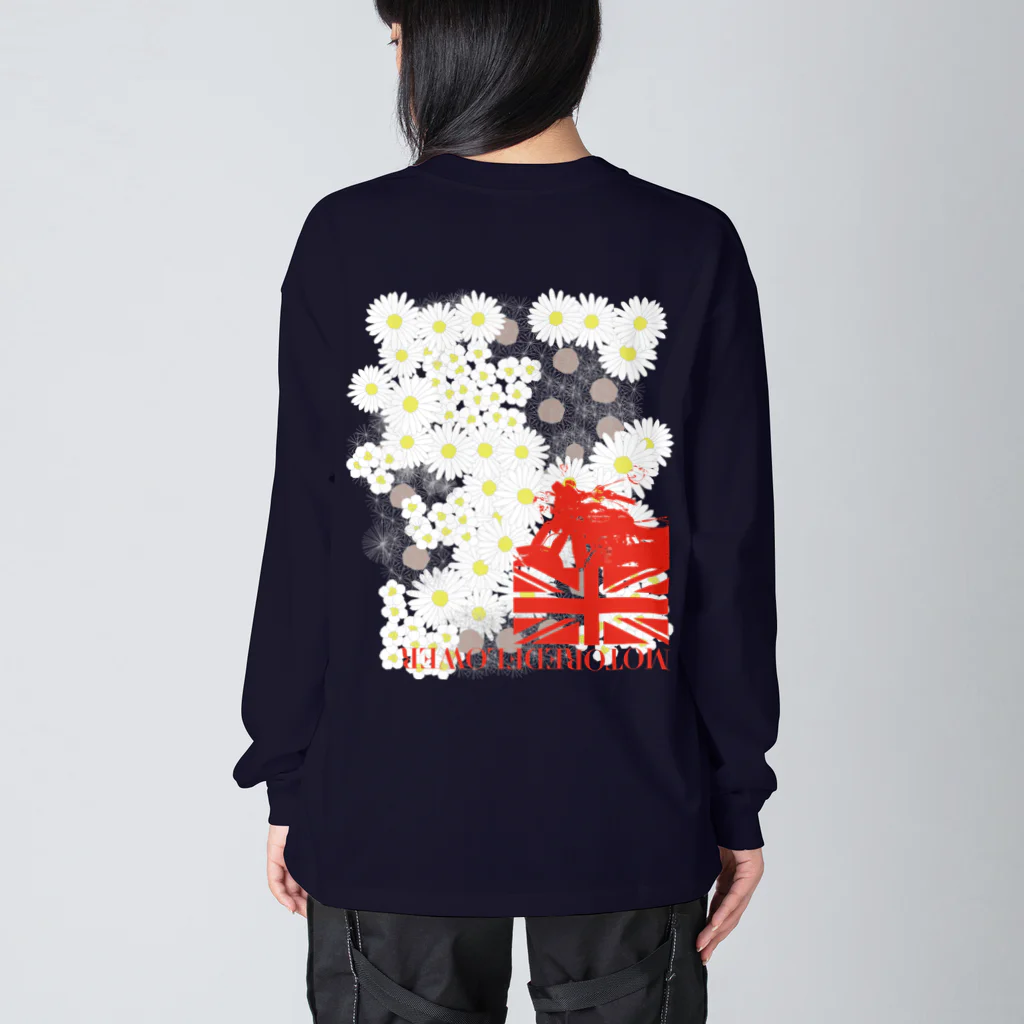 SOKICHISAITOのMOTOREDFLOWER ShiroiHana REDROGO Big Long Sleeve T-Shirt