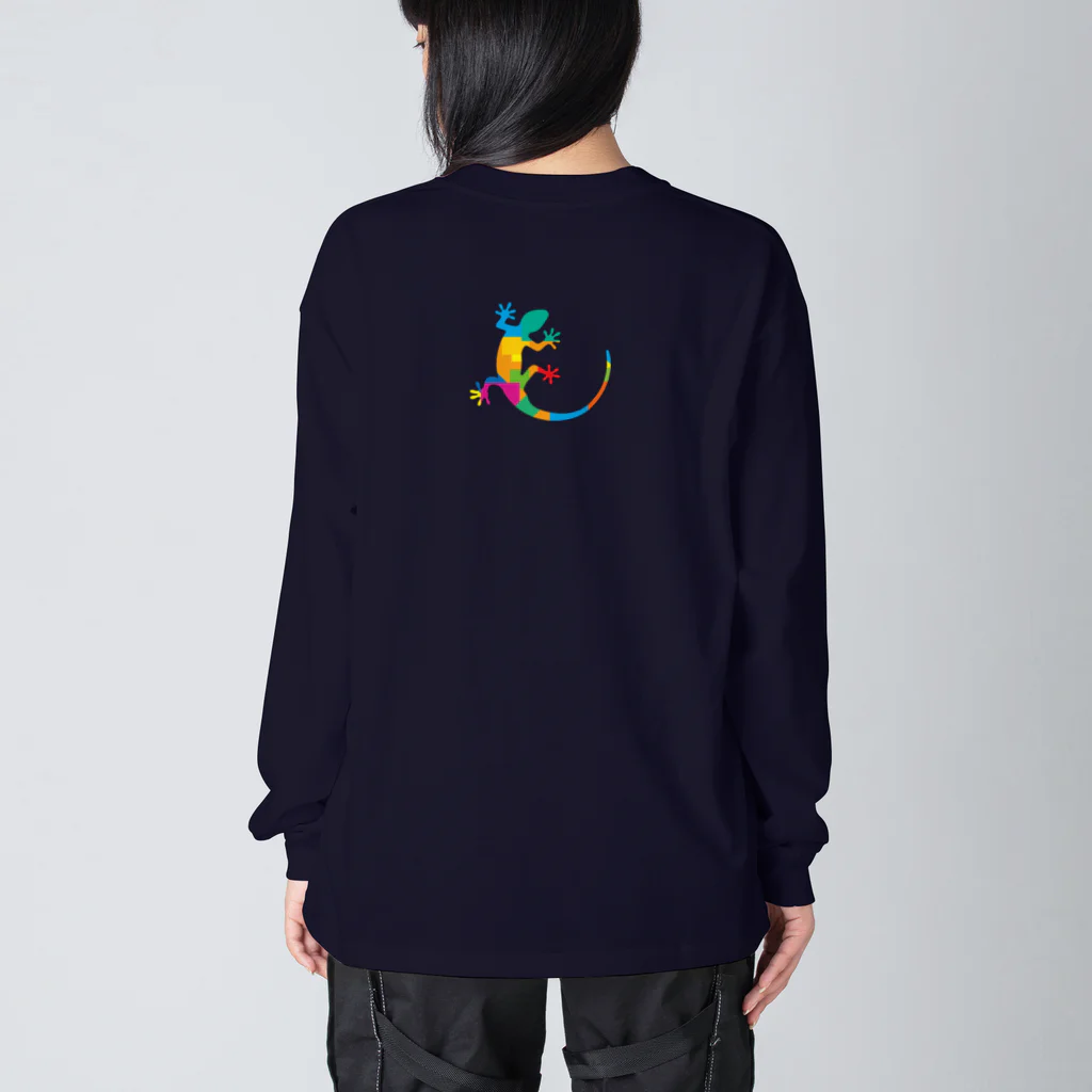 cuuyabowのカラフルヤモリ Big Long Sleeve T-Shirt