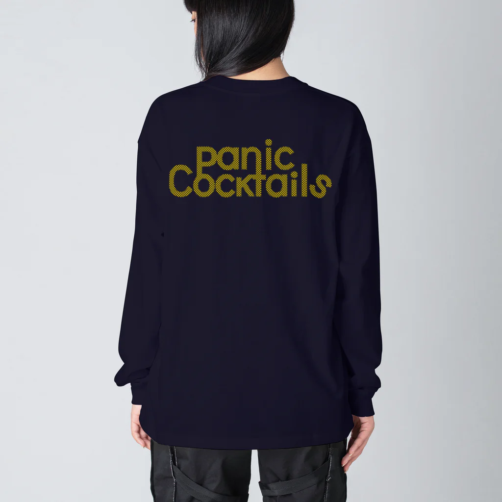Panic CocktailsのPanic Cocktails BoldLogo YellowDot Big Long Sleeve T-Shirt