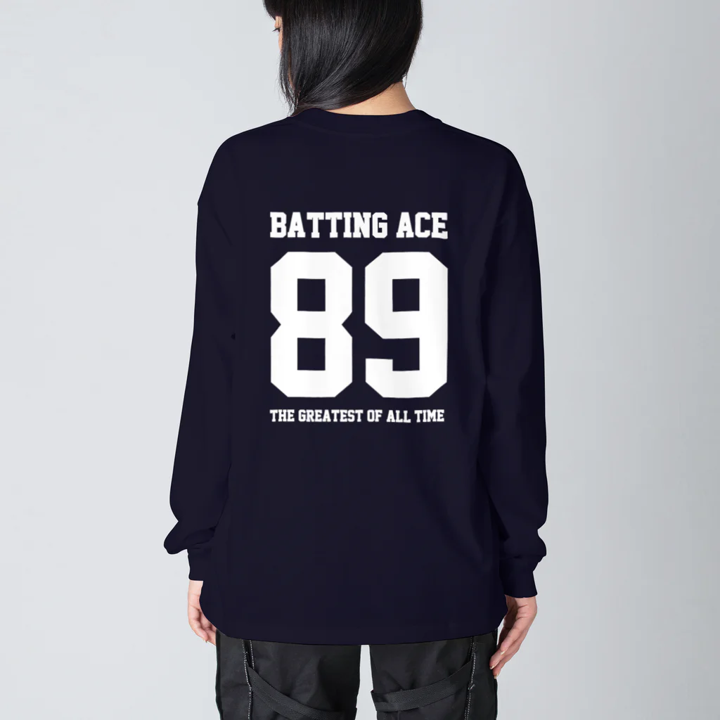 89-baseballのバッティングに自信のあるあなたへ ビッグシルエットロングスリーブTシャツ