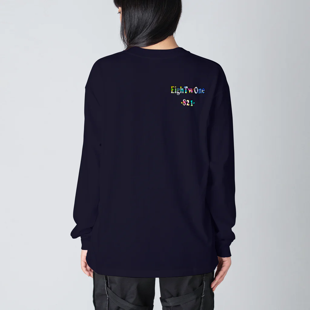 ストリートファッションはEighTwOne-821-(えいとぅーわん はちにーいち)のボックスLOGO Big Long Sleeve T-Shirt