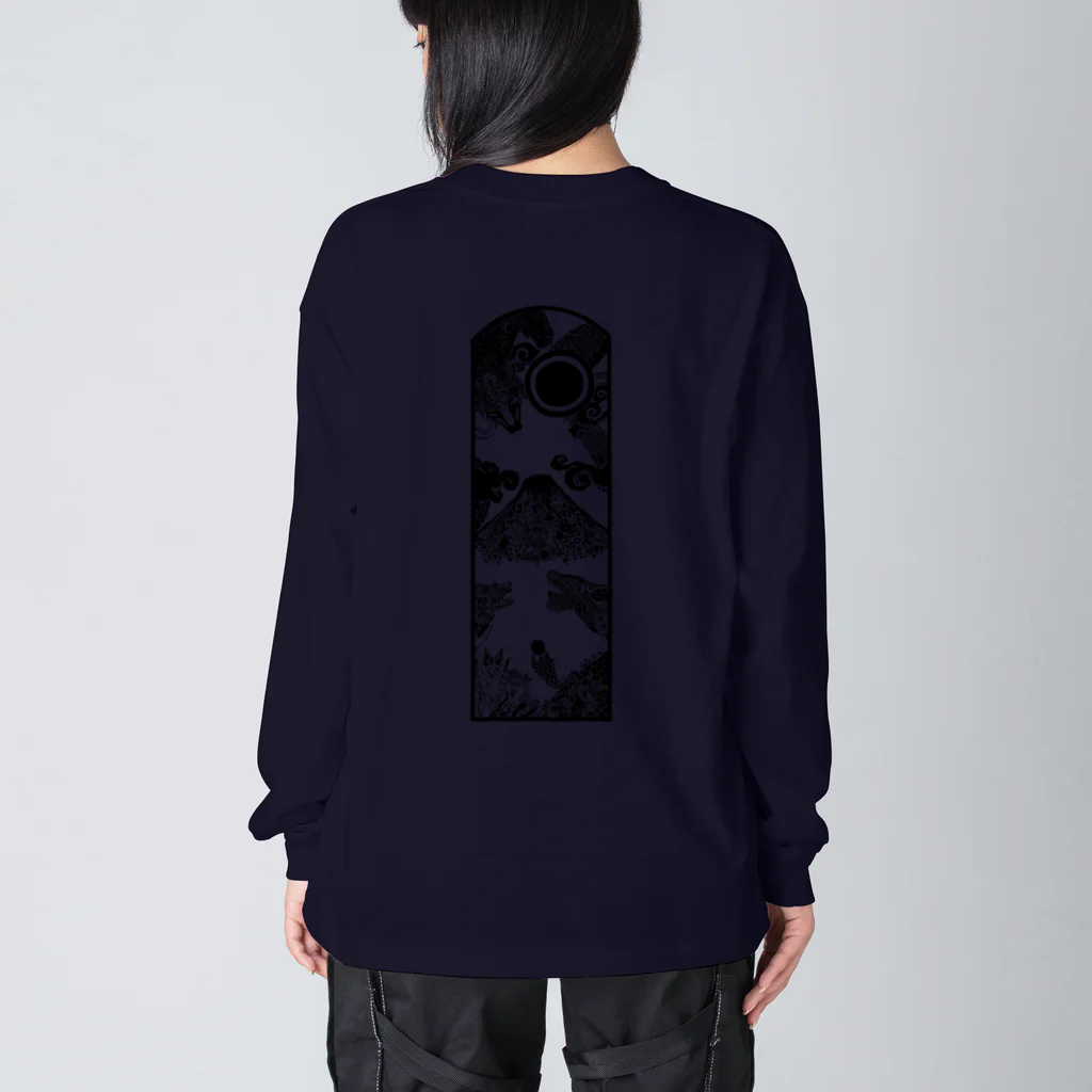 JUN_Designの富士の夜2 Big Long Sleeve T-Shirt