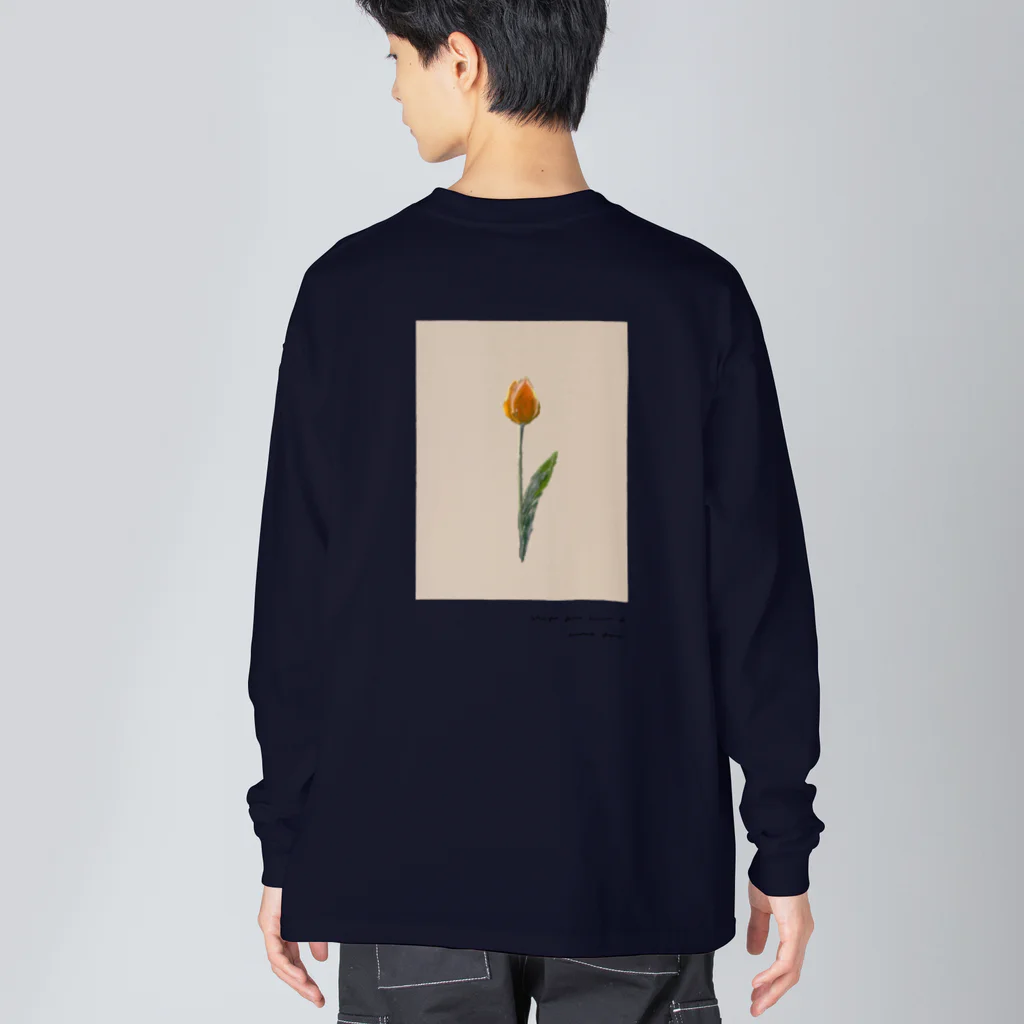 rilybiiの夕焼けとチューリップ Big Long Sleeve T-Shirt