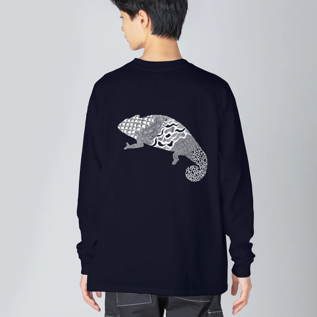 新谷べにのパンサーカメレオン白＋ Big Long Sleeve T-Shirt