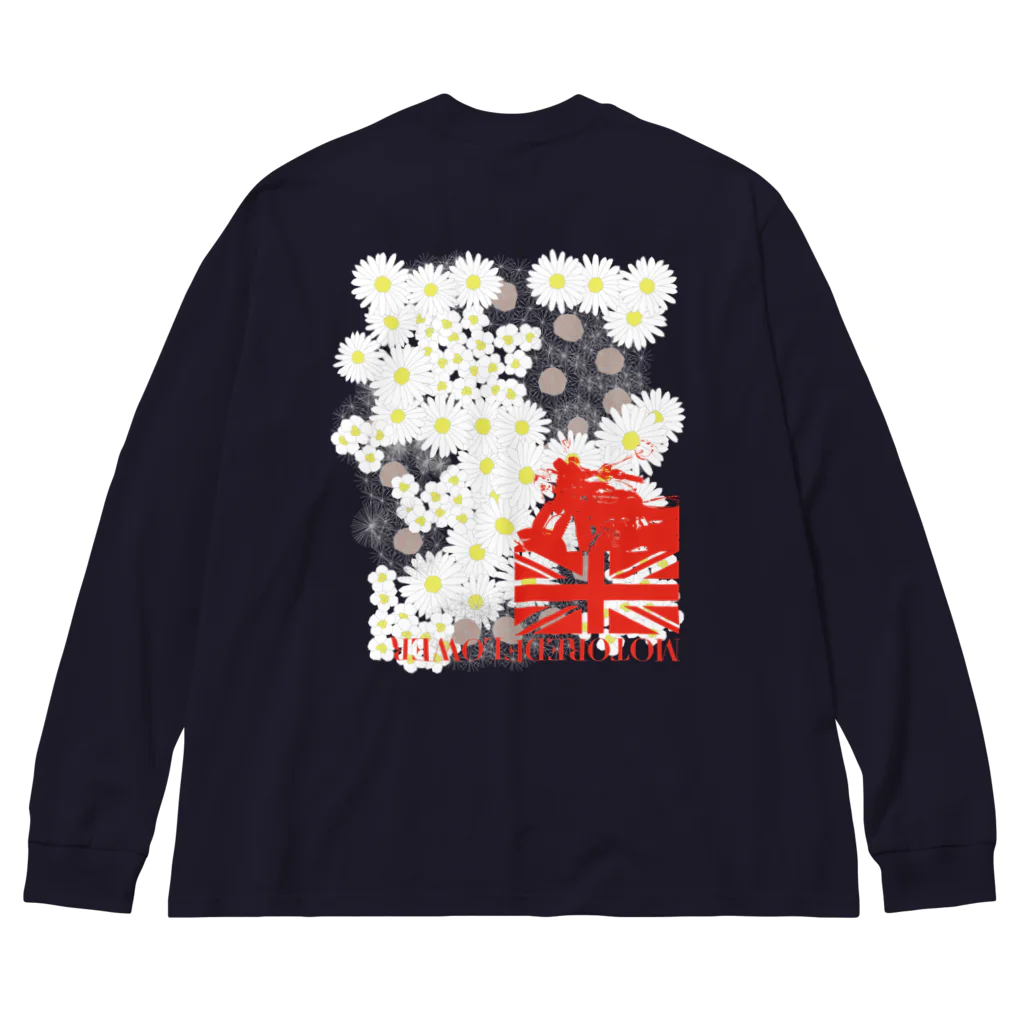 SOKICHISAITOのMOTOREDFLOWER ShiroiHana REDROGO Big Long Sleeve T-Shirt