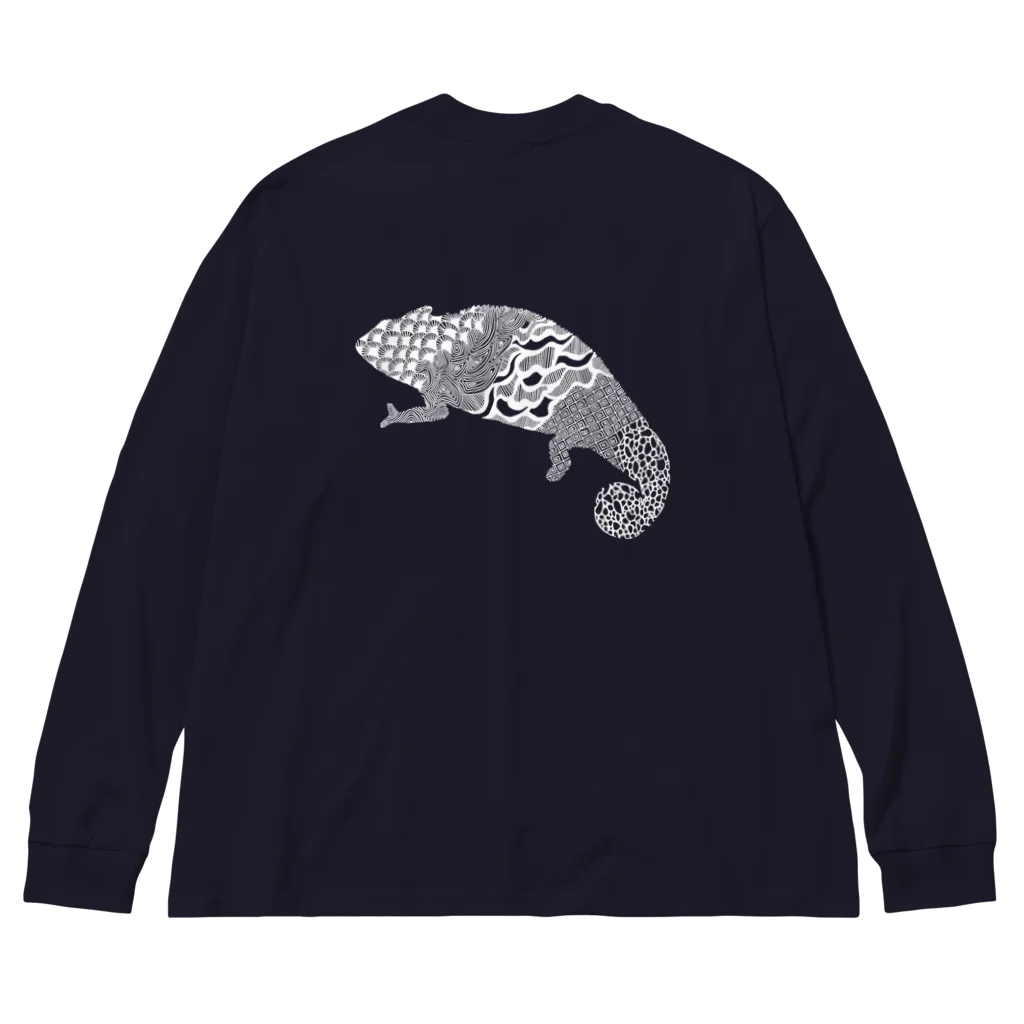 新谷べにのパンサーカメレオン白＋ Big Long Sleeve T-Shirt