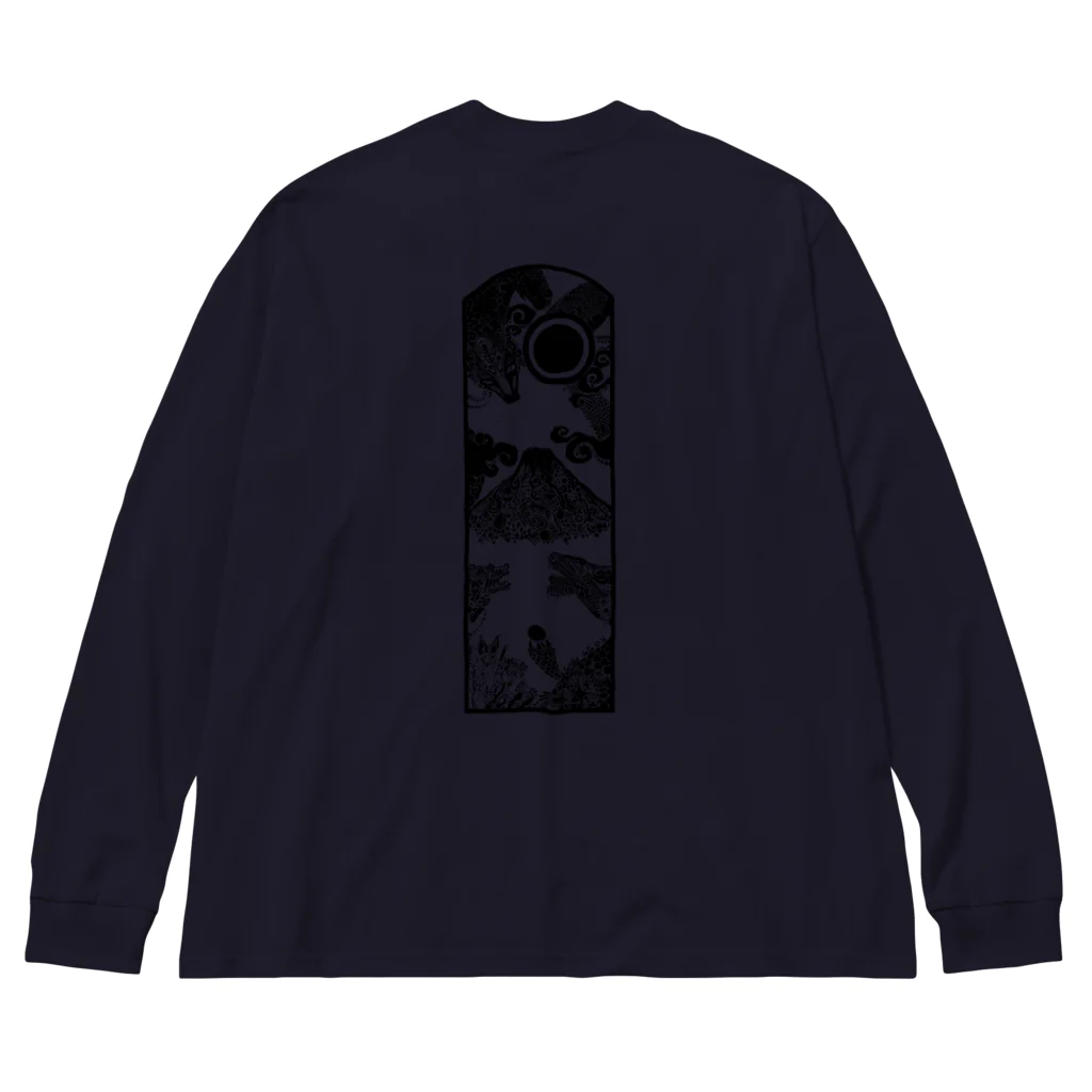 JUN_Designの富士の夜2 Big Long Sleeve T-Shirt