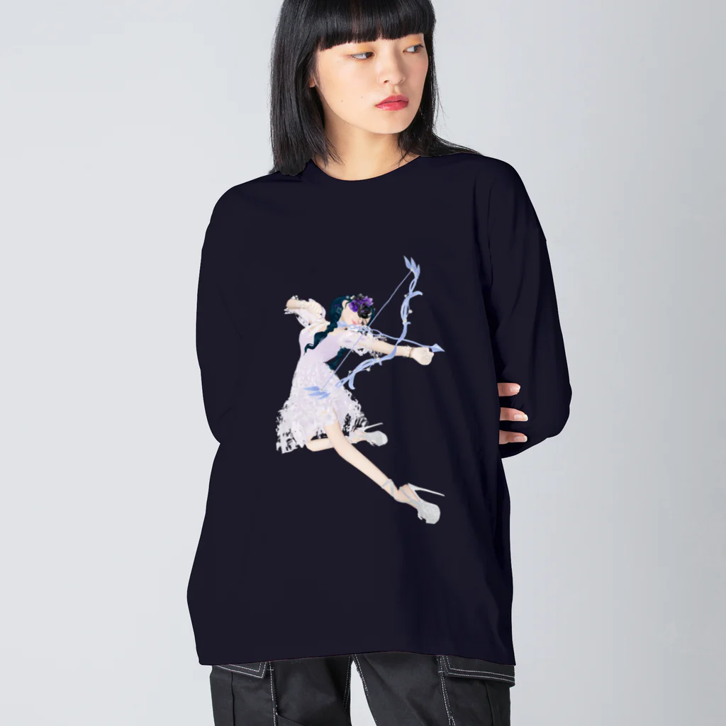 【ホラー専門店】ジルショップの妖精ガール＊恋のキューピット＊弓矢 Big Long Sleeve T-Shirt