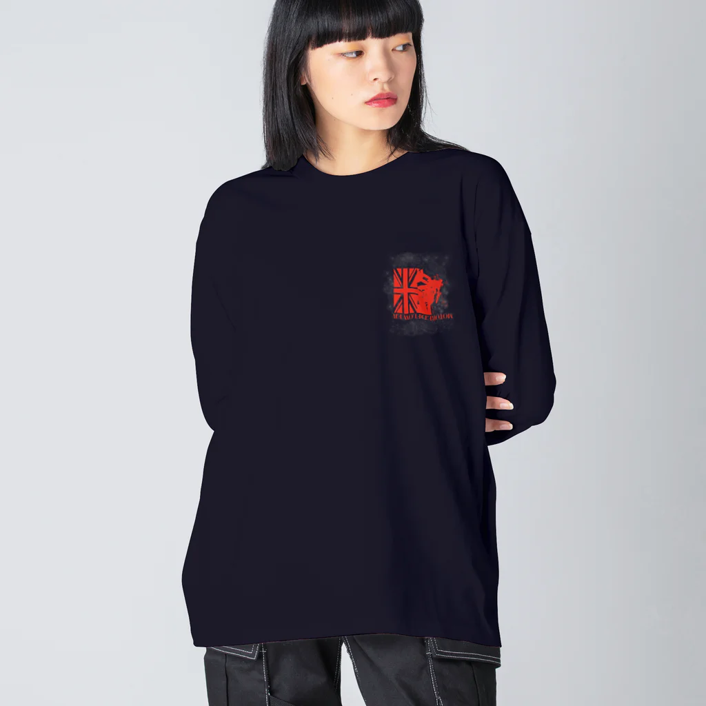 SOKICHISAITOのMOTOREDFLOWER ShiroiHana REDROGO ビッグシルエットロングスリーブTシャツ