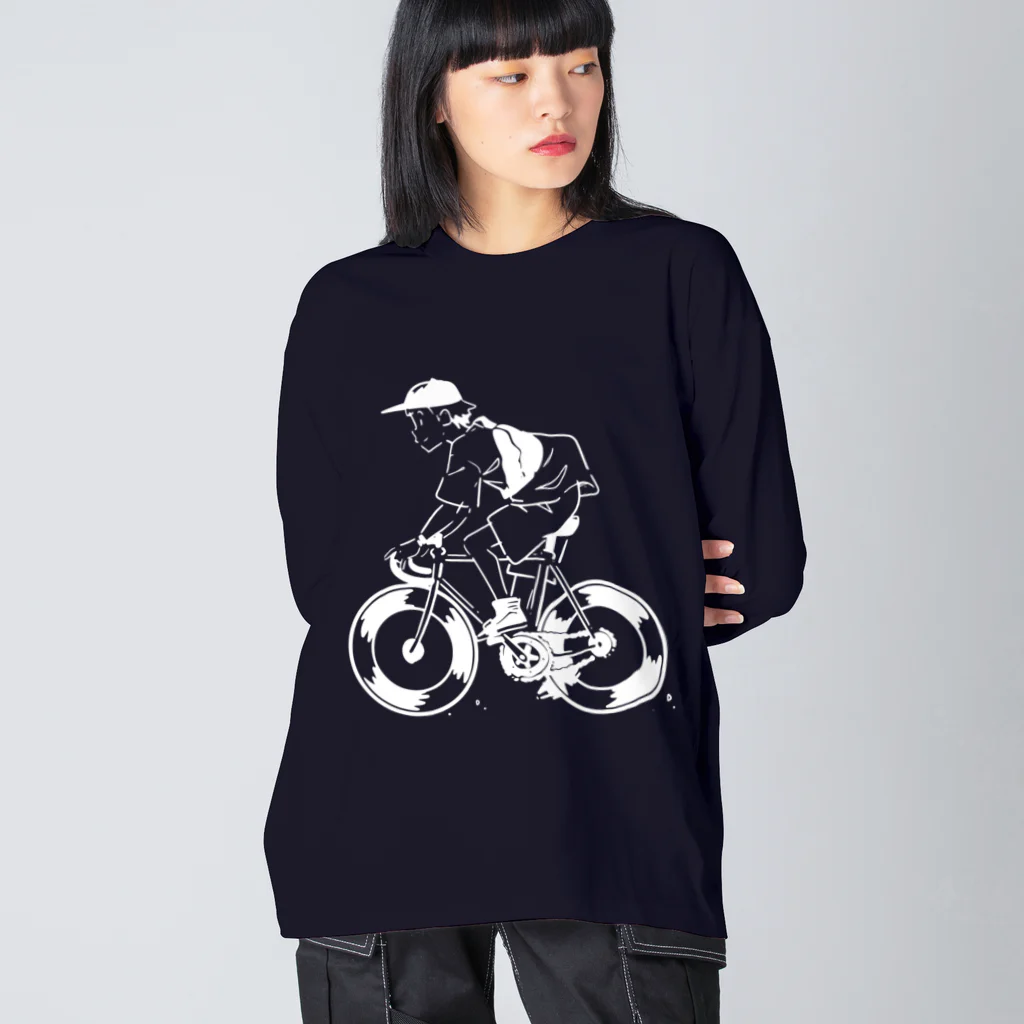 山形屋米店のピストバイクでポタリング Big Long Sleeve T-Shirt