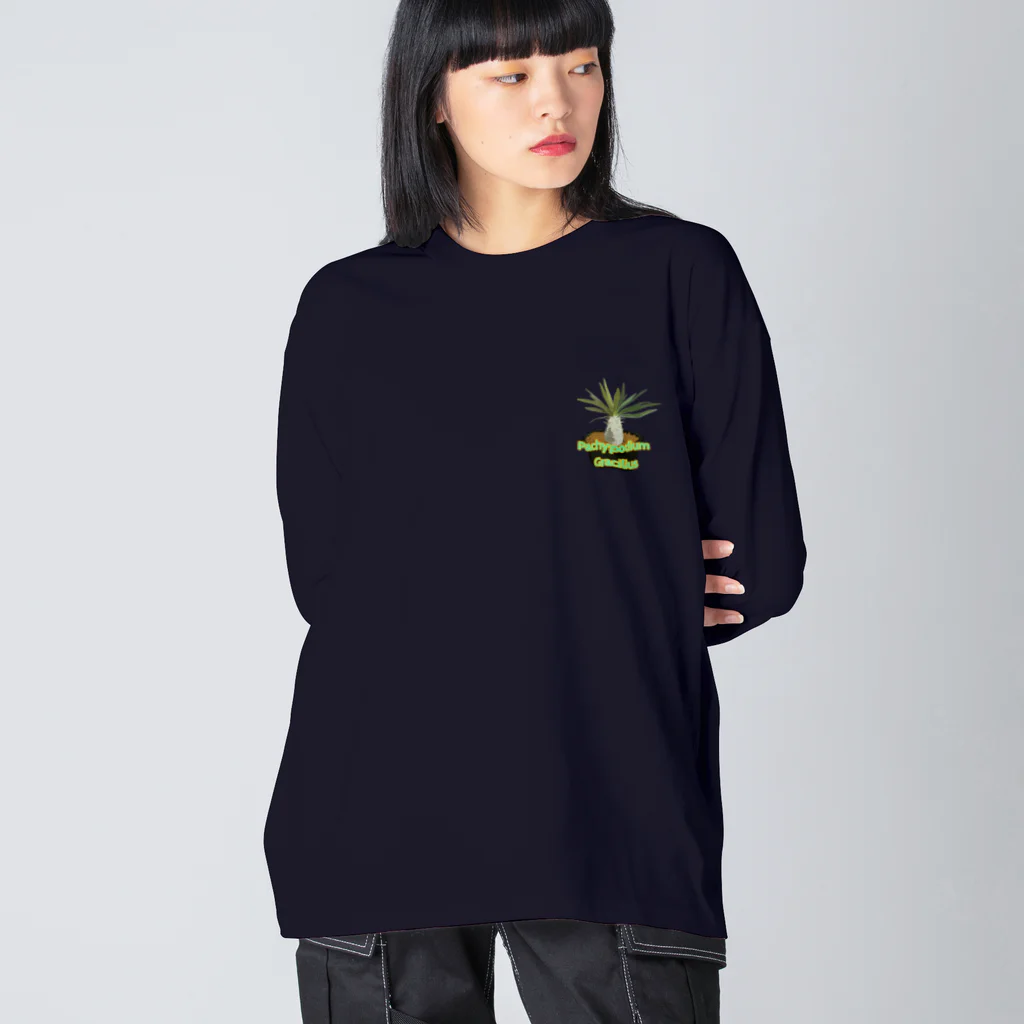 momoのPachypodium Gracilius ビッグシルエットロングスリーブTシャツ