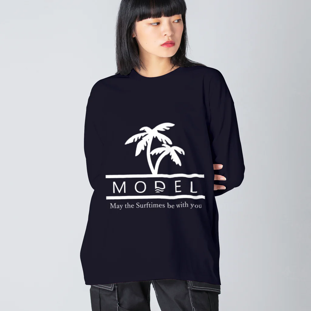 MODELjapanのMODEL オリジナルロゴパーム ビッグシルエットロングスリーブTシャツ