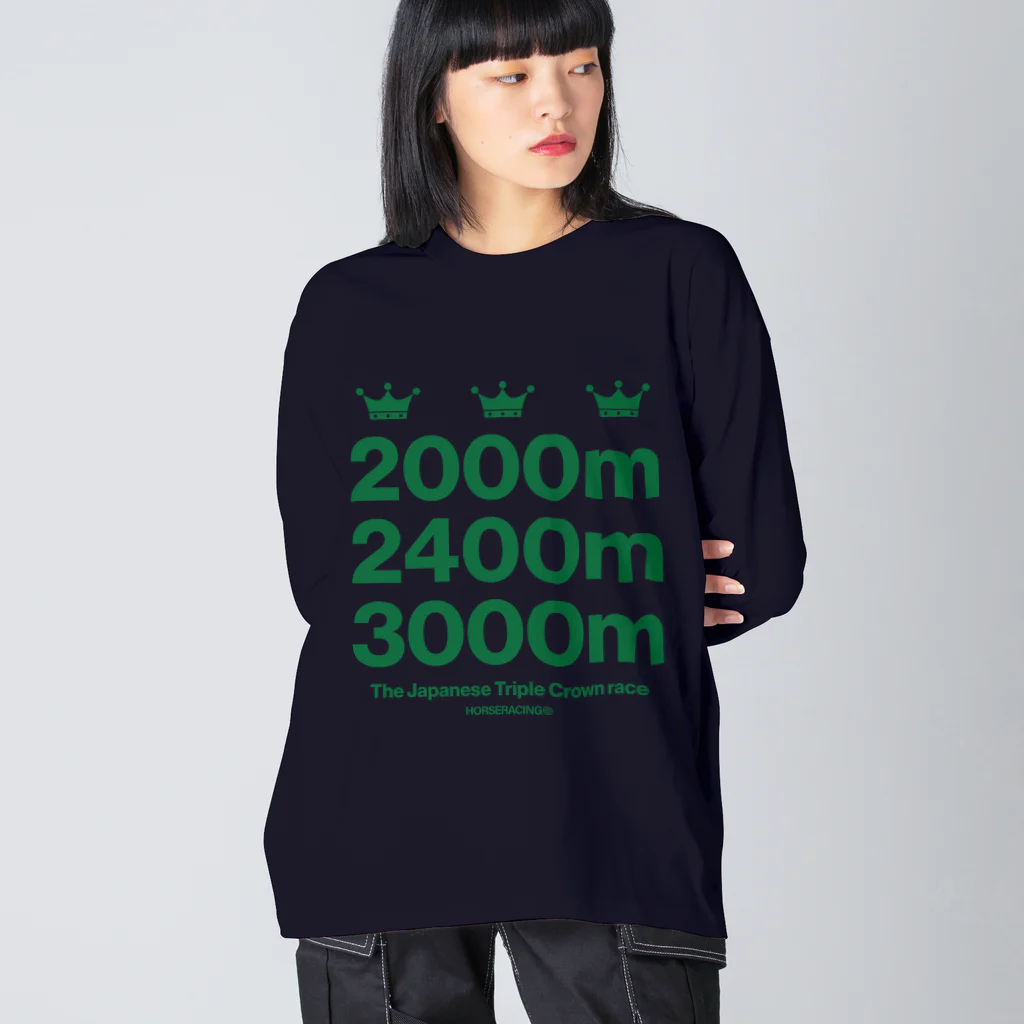 KAWAGOE GRAPHICSの牡馬三冠レース Big Long Sleeve T-Shirt