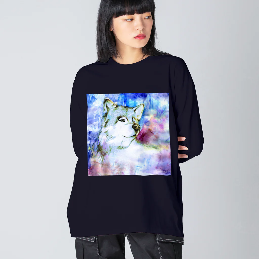 黒澤あおいのイラスト-オオカミ- Big Long Sleeve T-Shirt