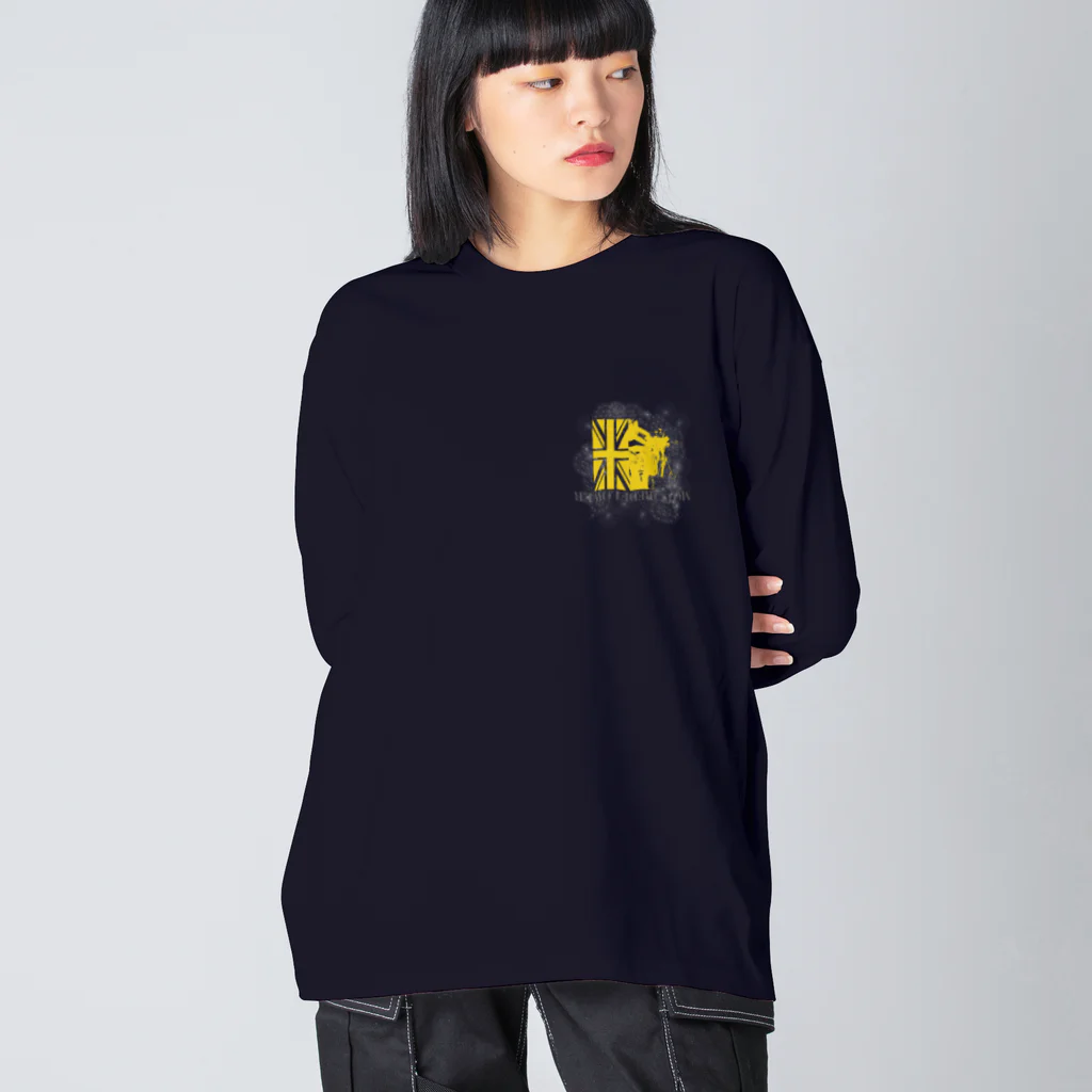 SOKICHISAITOのMORTORED WIRE FLOWER #backprint #yellowrogo  Big Long Sleeve T-Shirt