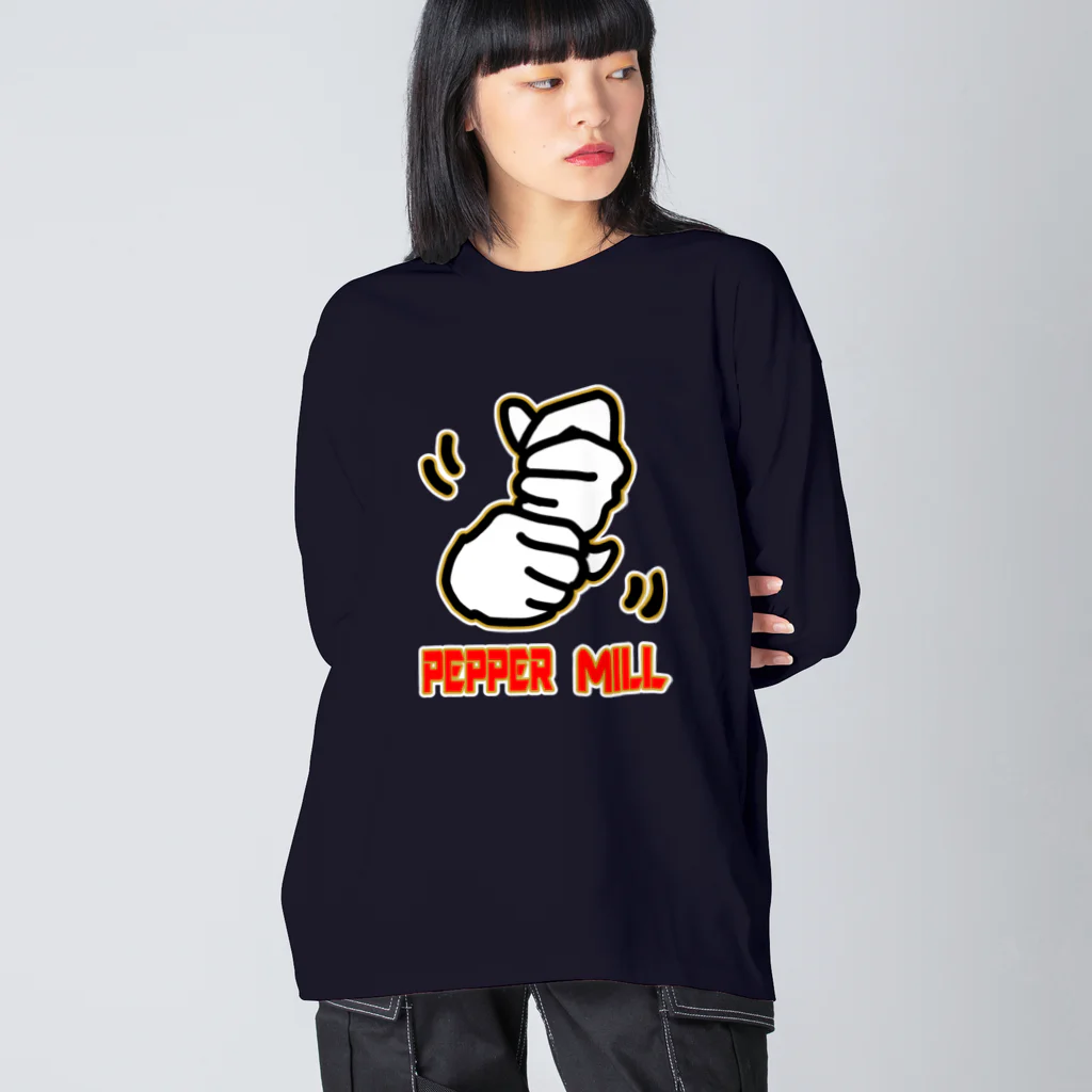 RISUTANのペッパーミル・パフォーマンス　WBC風ロゴ入り Big Long Sleeve T-Shirt