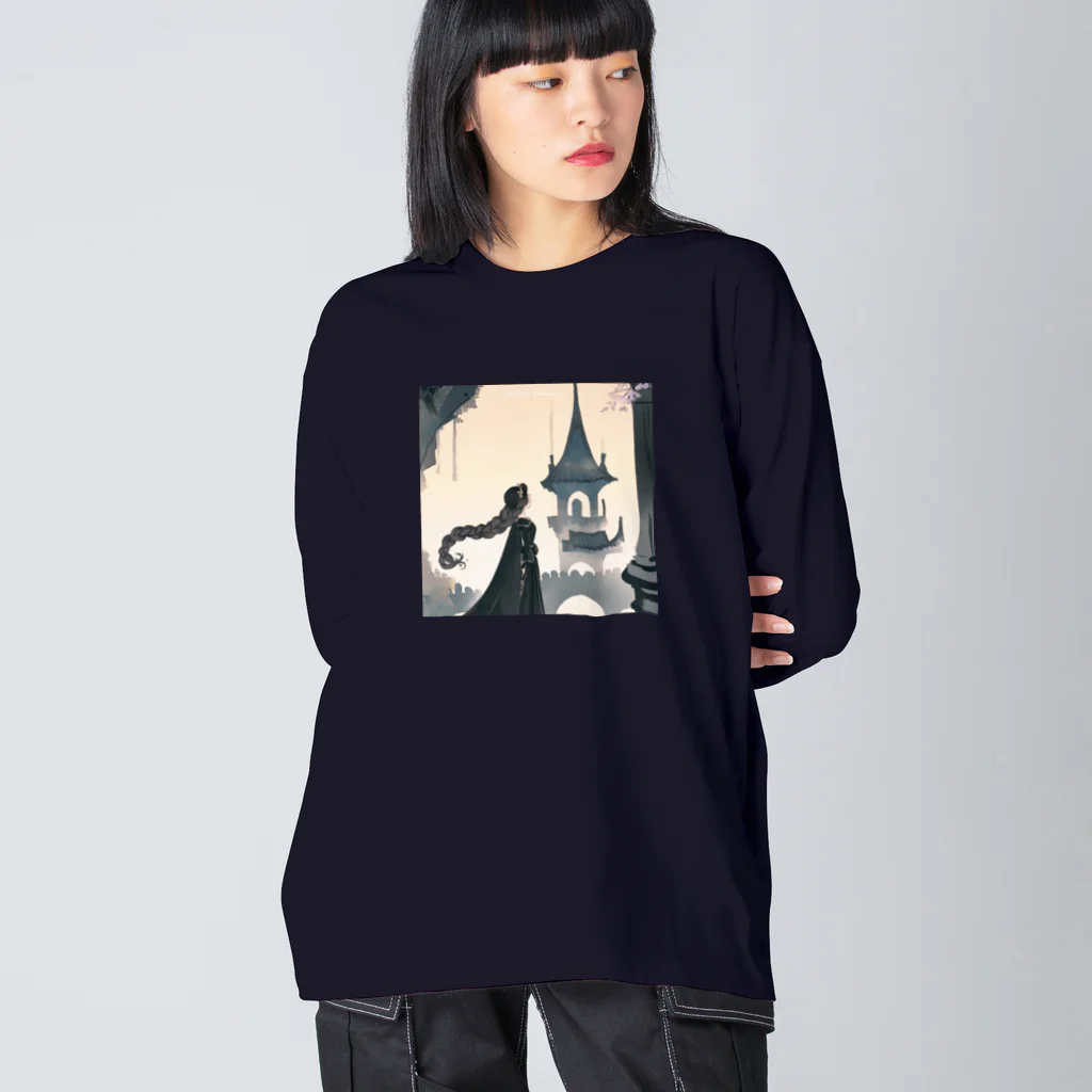 凡人-bonjin-のダークファンタジーラプンツェル Big Long Sleeve T-Shirt