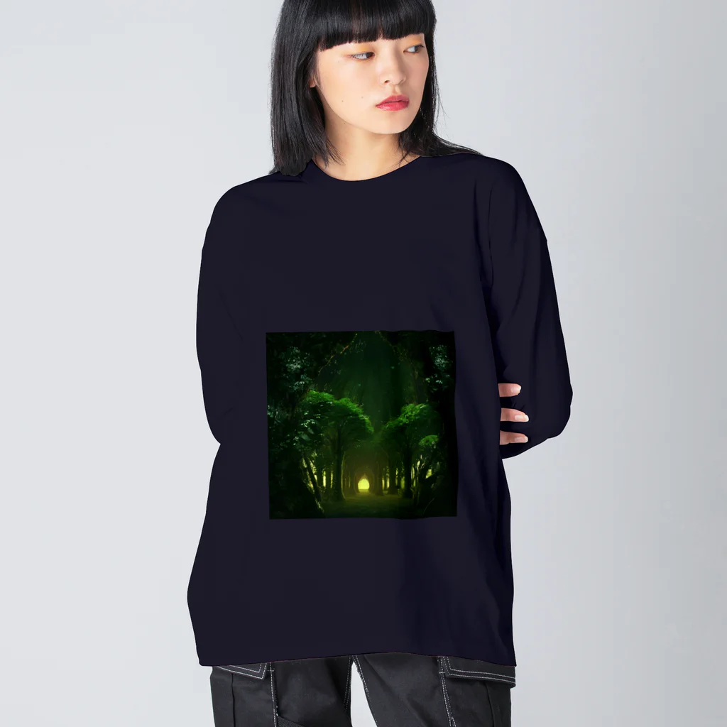 million-mindの異世界へと続く森 Big Long Sleeve T-Shirt