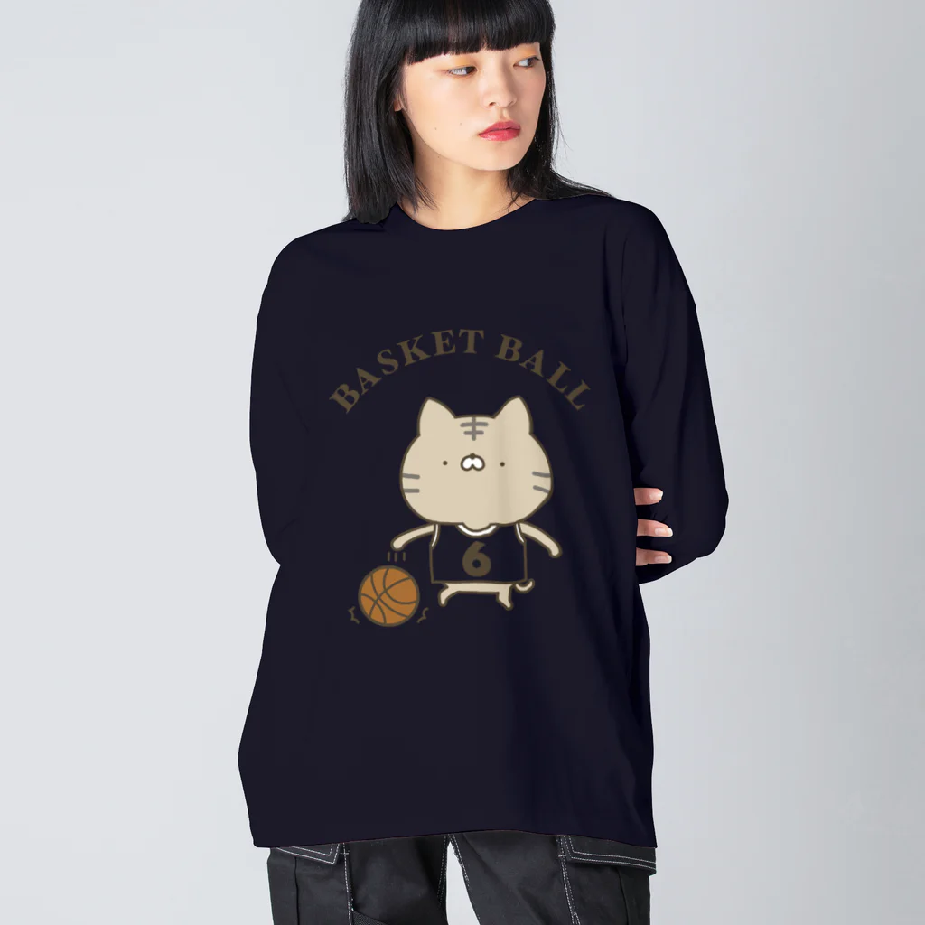 ユウィズのバスケットボールネコ Big Long Sleeve T-Shirt