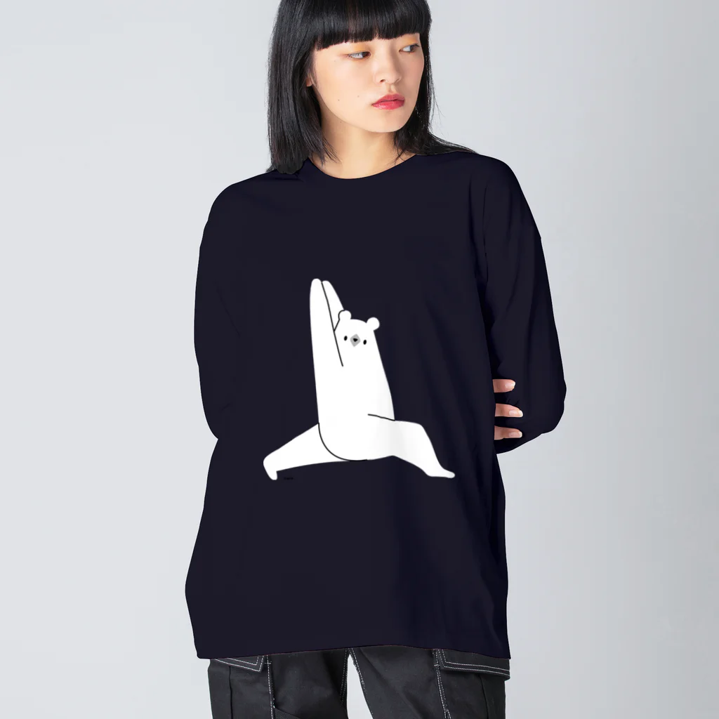 しろくま&ペンギン通信のしろくまヨガB Big Long Sleeve T-Shirt