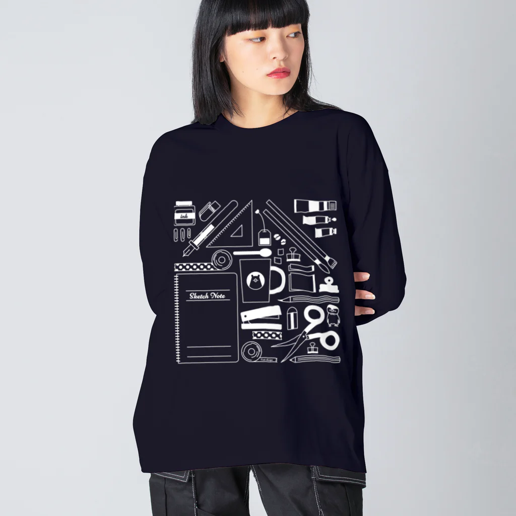 しろくま&ペンギン通信のせいかつ(白) Big Long Sleeve T-Shirt