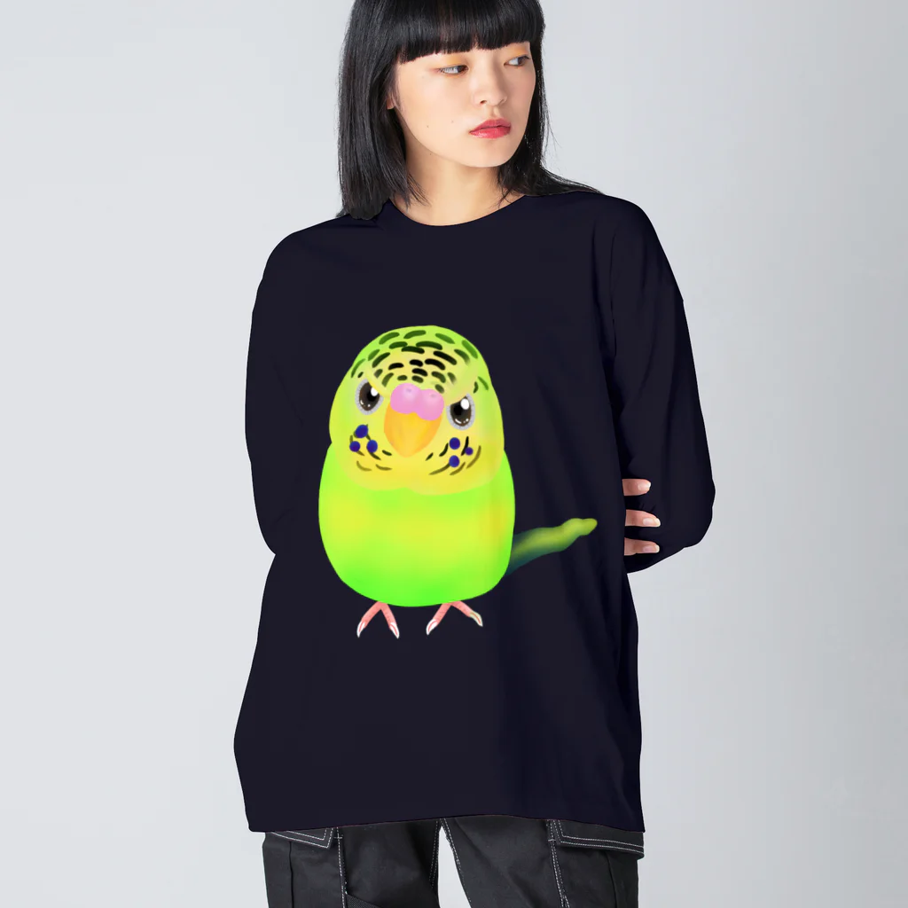 Lily bird（リリーバード）のうるうる黄緑ジャンボ① Big Long Sleeve T-Shirt