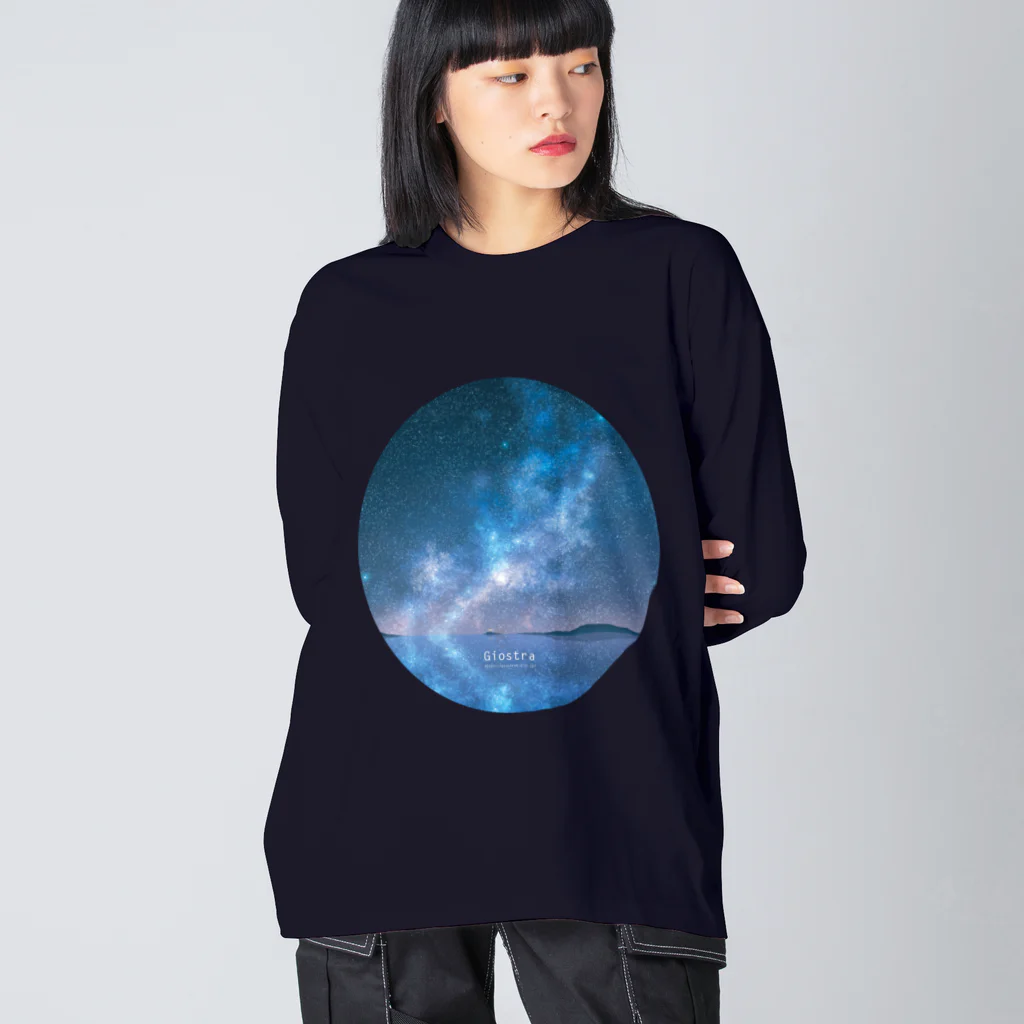 Giostraの星空（楕円） ビッグシルエットロングスリーブTシャツ