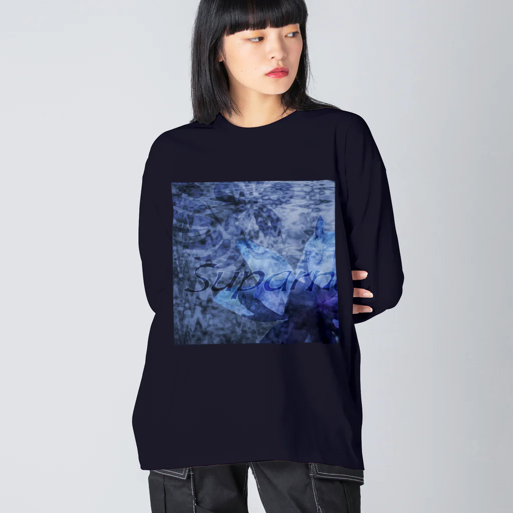 suparnaの闇夜の花 Big Long Sleeve T-Shirt