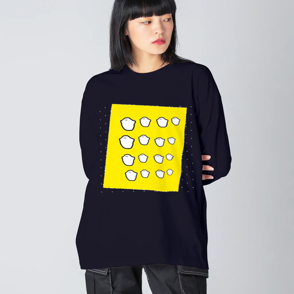 inko andの団結オバケちゃん ビッグシルエットロングスリーブTシャツ