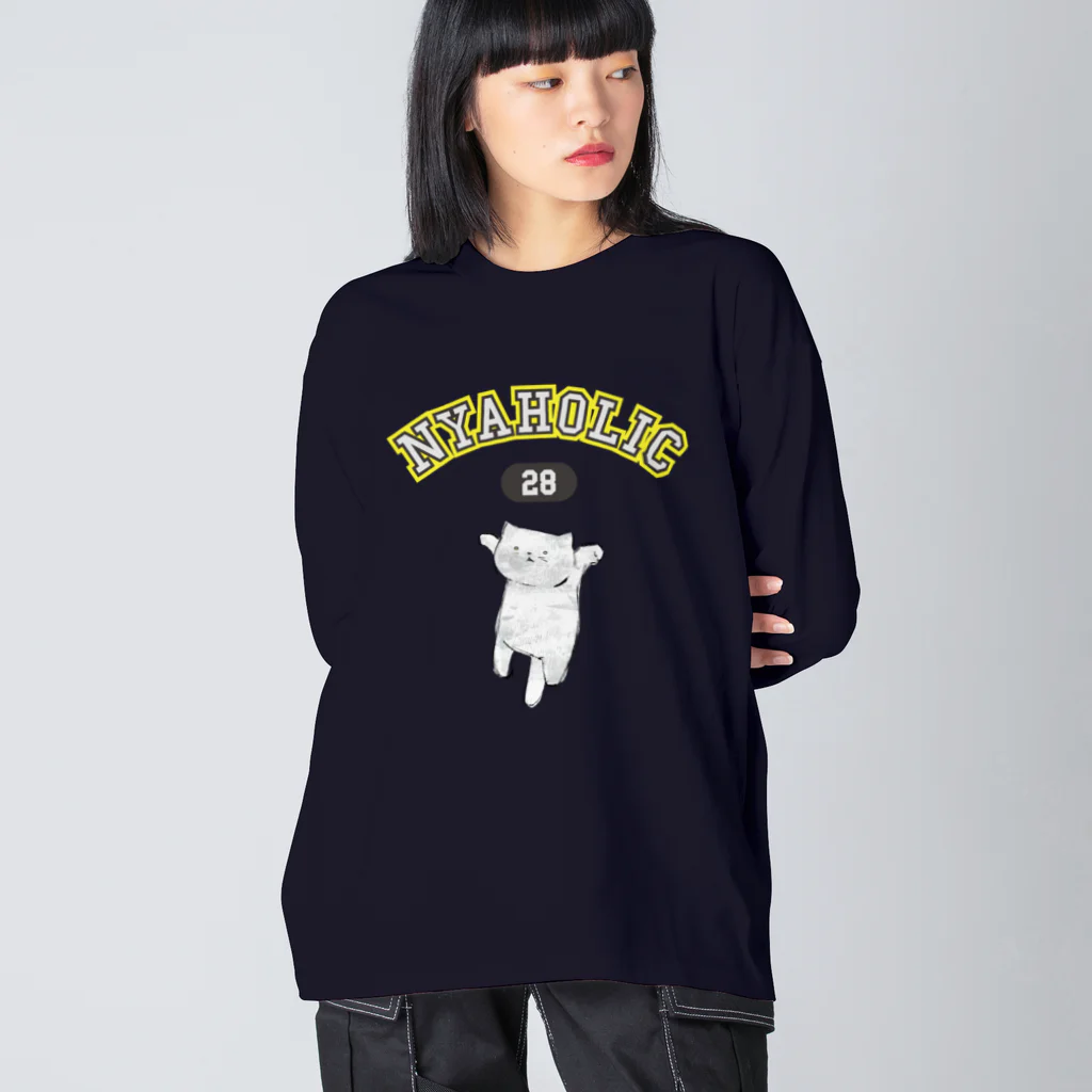 nanaqsaのにゃっほり ビッグシルエットロングスリーブTシャツ