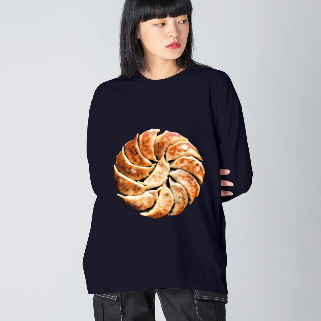 dumpling me 〈饺子我〉の焼餃子 ビッグシルエットロングスリーブTシャツ