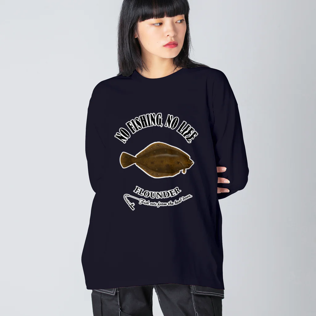 猫と釣り人のKAREI_EB_2CW Big Long Sleeve T-Shirt