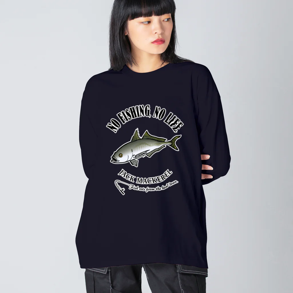 猫と釣り人のMAAJI_EB_1CW Big Long Sleeve T-Shirt