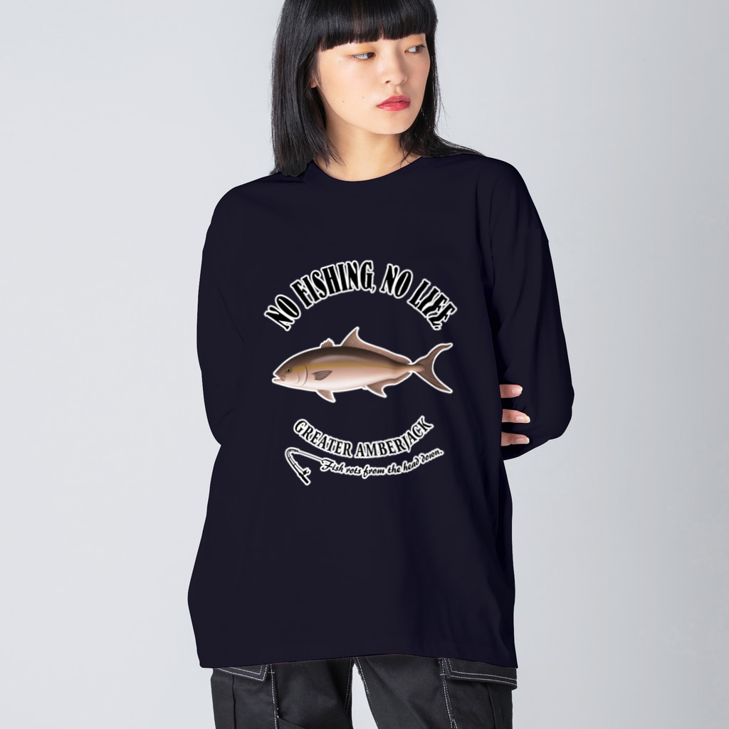 猫と釣り人のKAMPACHI_EB_2CW Big Long Sleeve T-Shirt