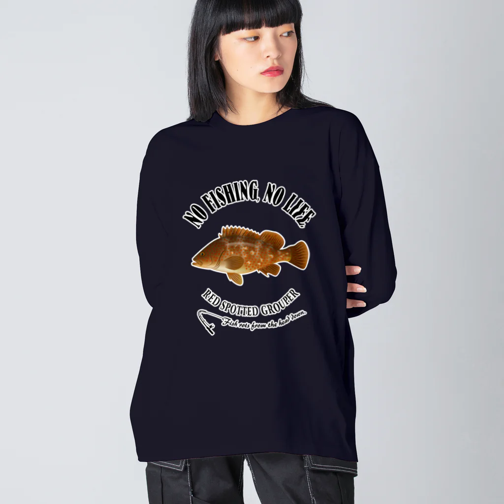 猫と釣り人のKIJIHATA_EB_2CW Big Long Sleeve T-Shirt