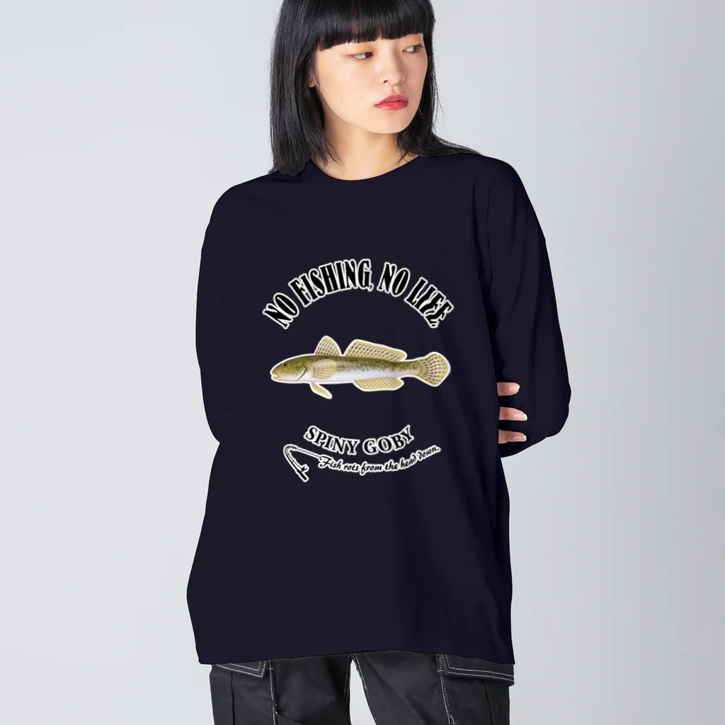 猫と釣り人のMAHAZE_EB_2CW Big Long Sleeve T-Shirt