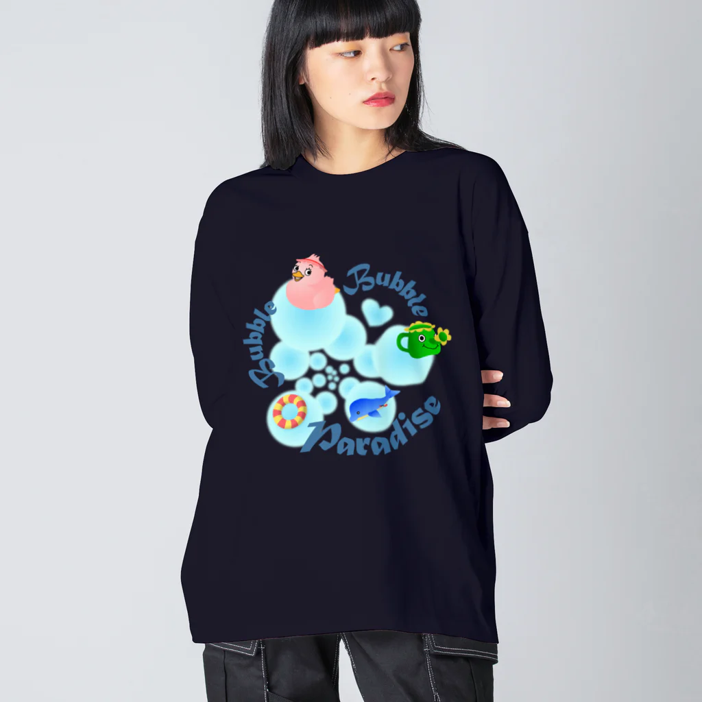 yuccoloの泡あわパラダイス Big Long Sleeve T-Shirt