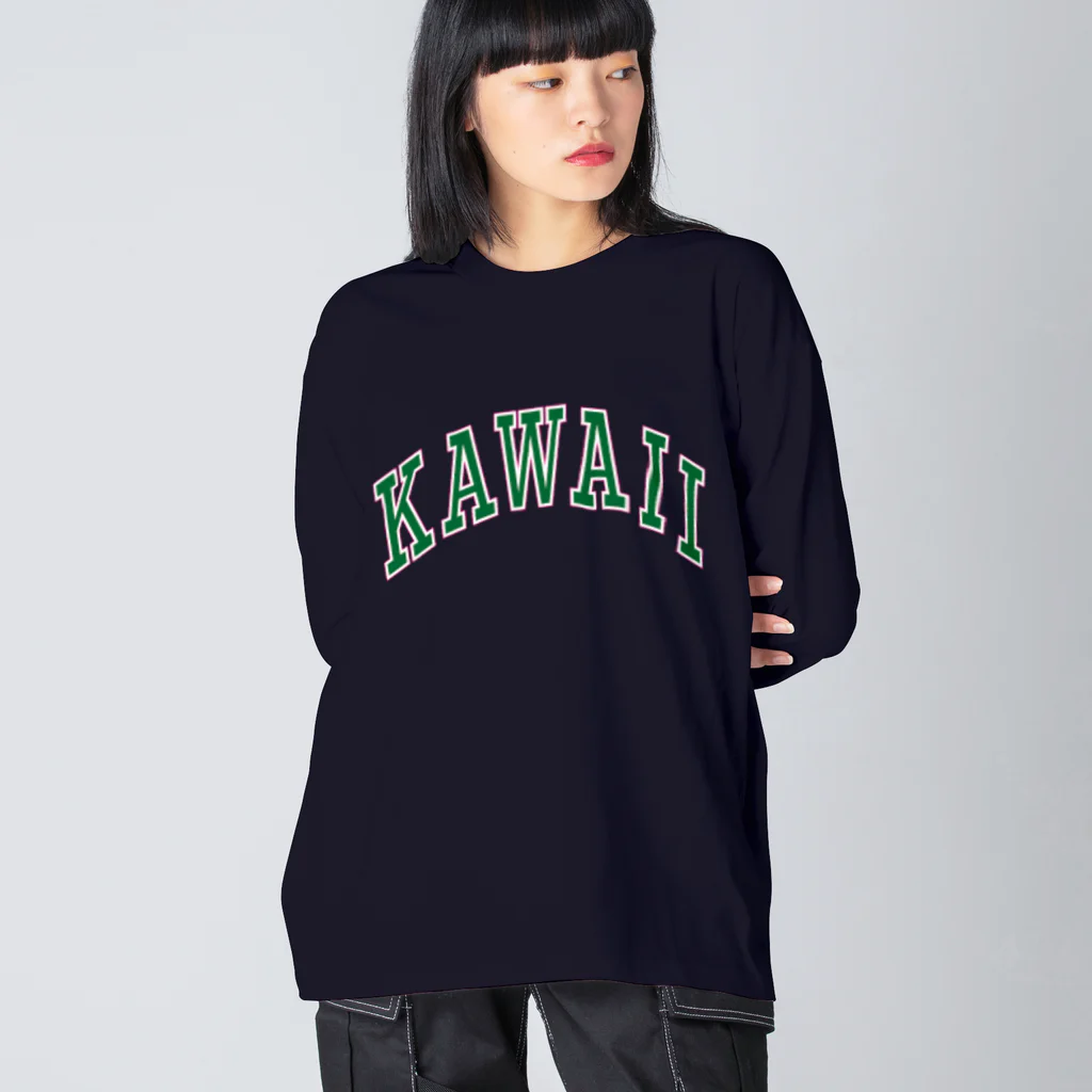 カレッジロゴ何か良いのカワイイカレッジ Big Long Sleeve T-Shirt