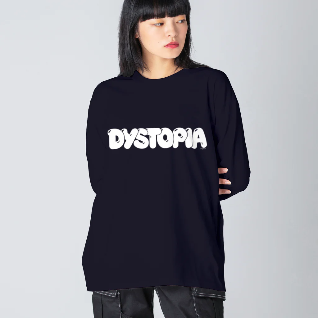 mastertape™のDystopia (Bubble Logo) ビッグシルエットロングスリーブTシャツ