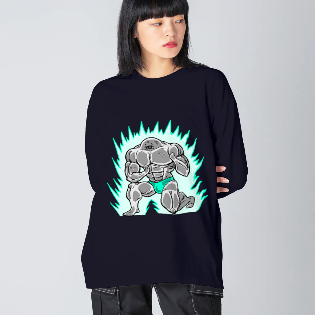 Riveredストアの足ザラシ"マッチョ" Big Long Sleeve T-Shirt