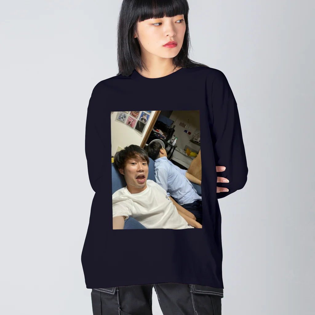 自撮りし過ぎて思ってるよ。のやまだ：9月の顔特別賞 Big Long Sleeve T-Shirt