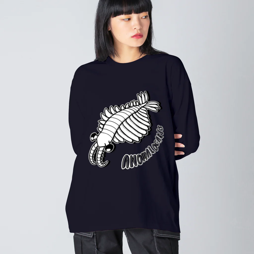 LalaHangeulのAnomalocaris (アノマロカリス) ビッグシルエットロングスリーブTシャツ