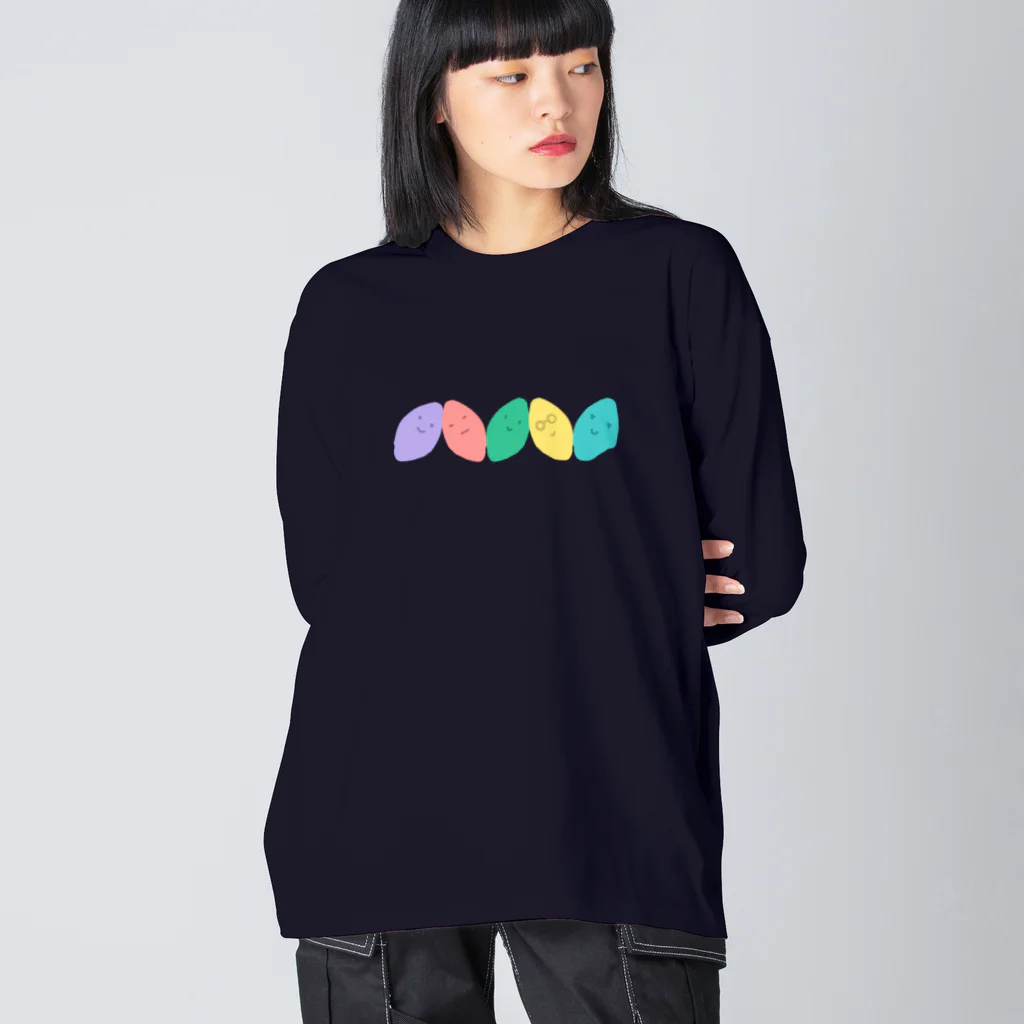 Andiamoのカラフルおいも Big Long Sleeve T-Shirt