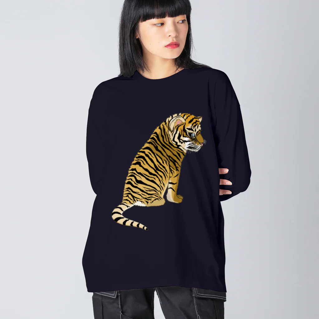 LalaHangeulの虎の子 ビッグシルエットロングスリーブTシャツ