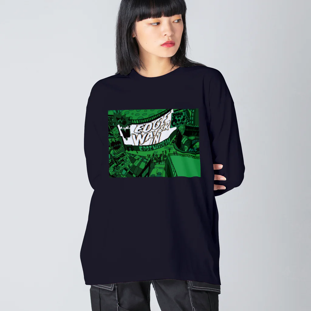 EDGE WATER IN officialのE.W.I Big-L/S-T➁ 「Television」#2 Big Long Sleeve T-Shirt