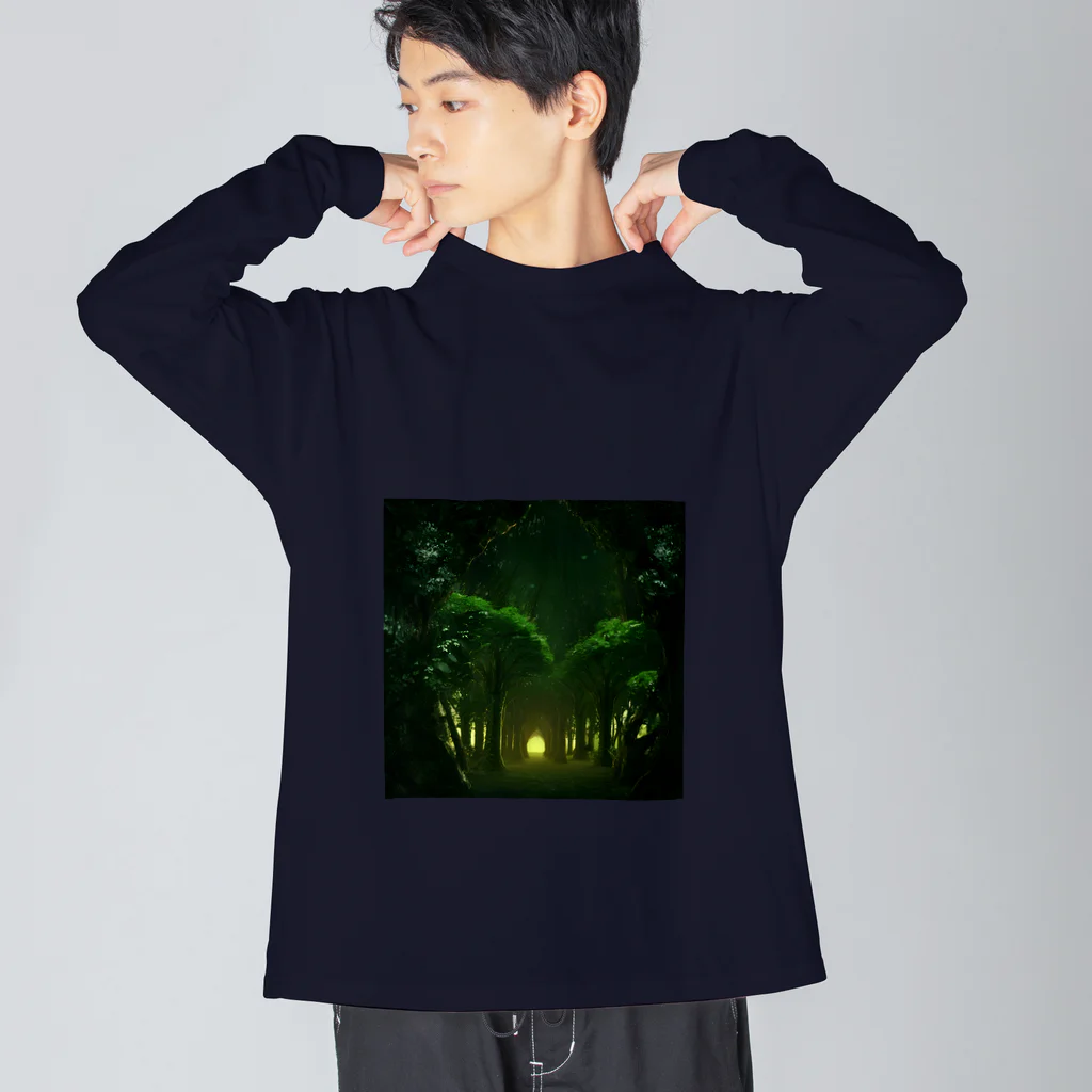 million-mindの異世界へと続く森 Big Long Sleeve T-Shirt