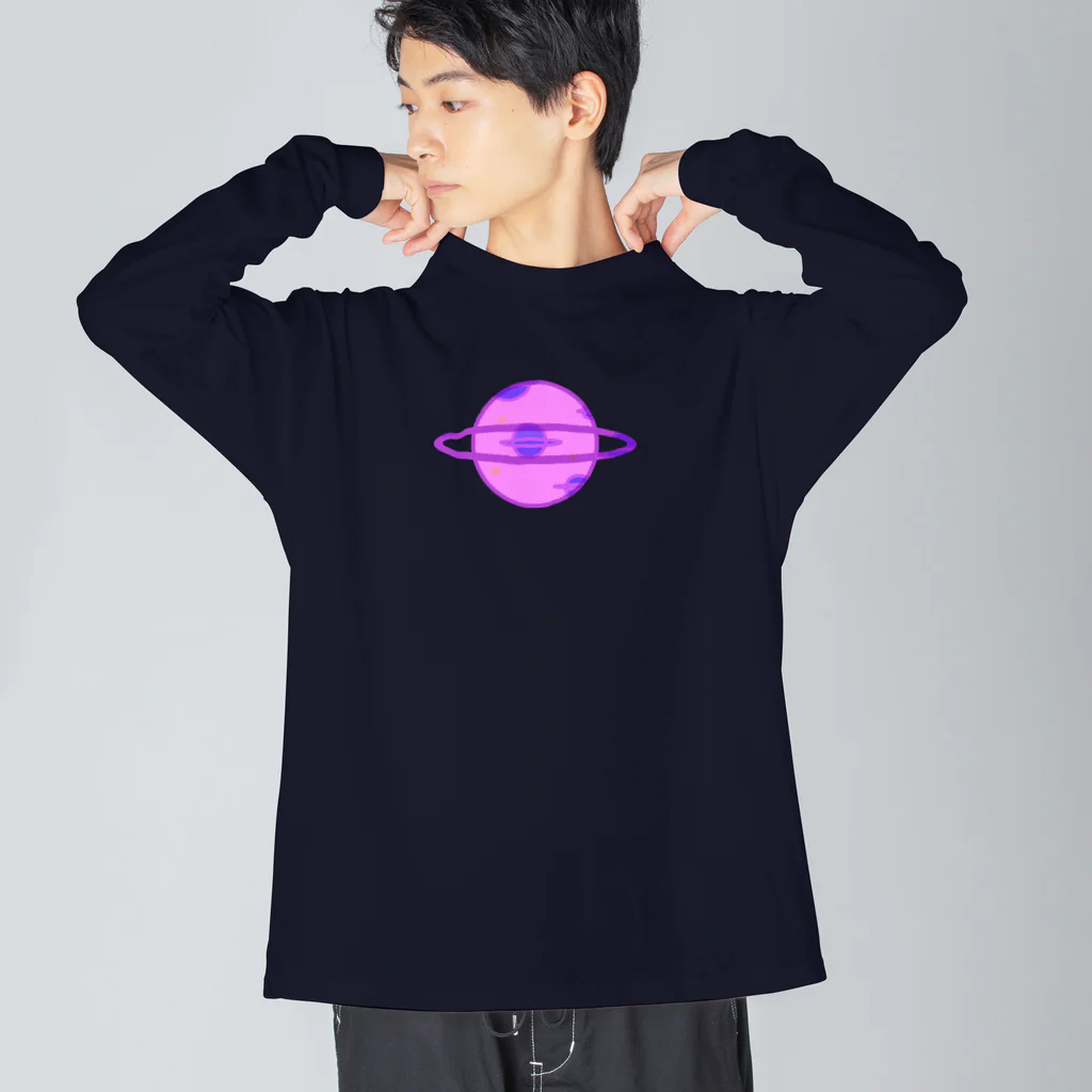 🐸かえるさんと仲間たち🐸の宇宙 Big Long Sleeve T-Shirt