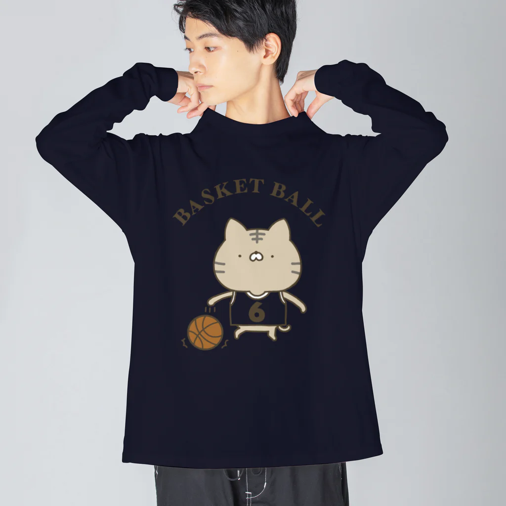 ユウィズのバスケットボールネコ Big Long Sleeve T-Shirt